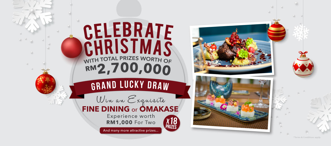 Celebrate Christmas with our Grand Lucky Draw!